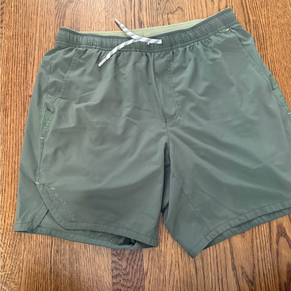 Nathan Men's essential Green Athletic Shorts